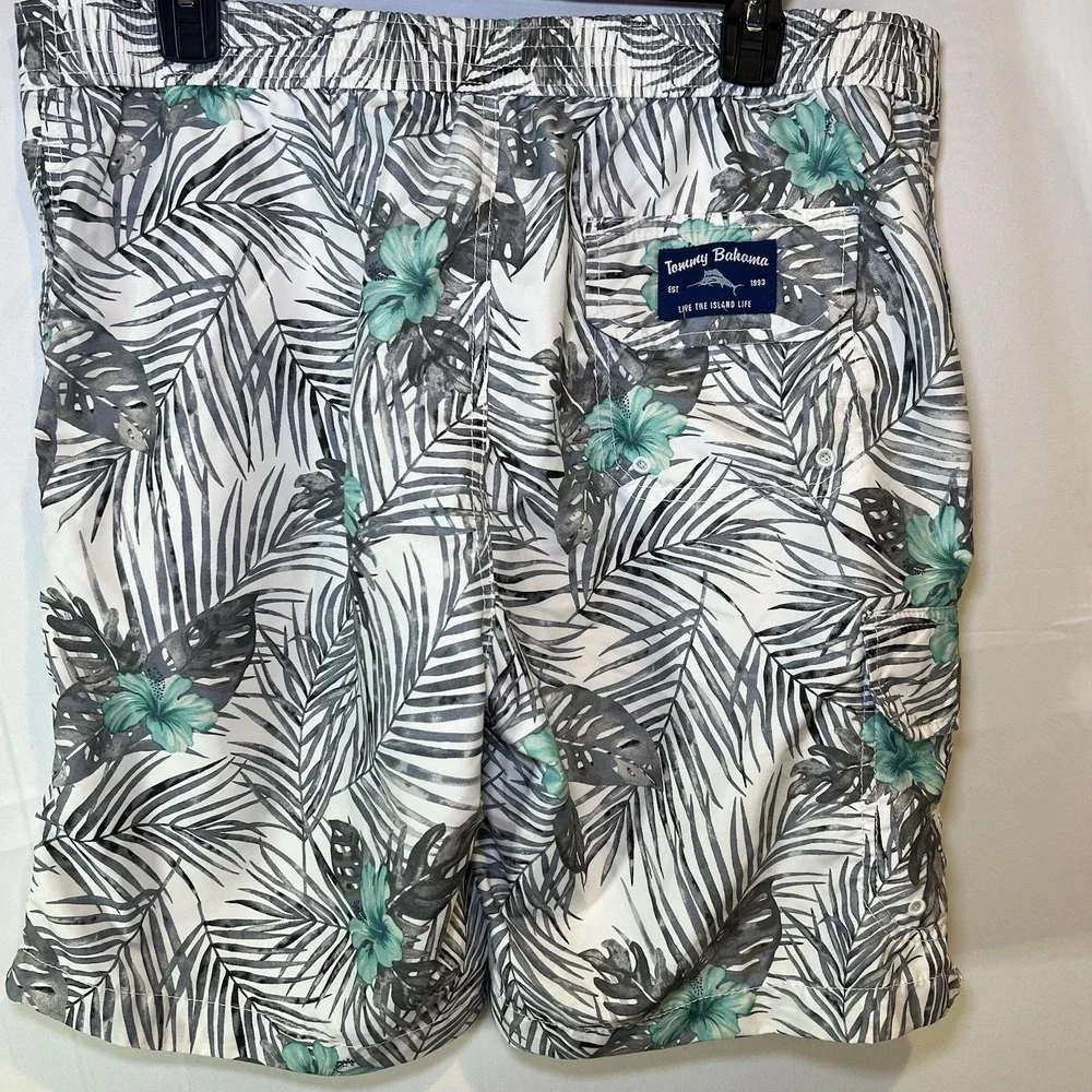 TOMMY BAHAMA Mens BOARD SHORTS BAJA HAWAIIAN‎ SWIM TRUNKS CARGO *read*